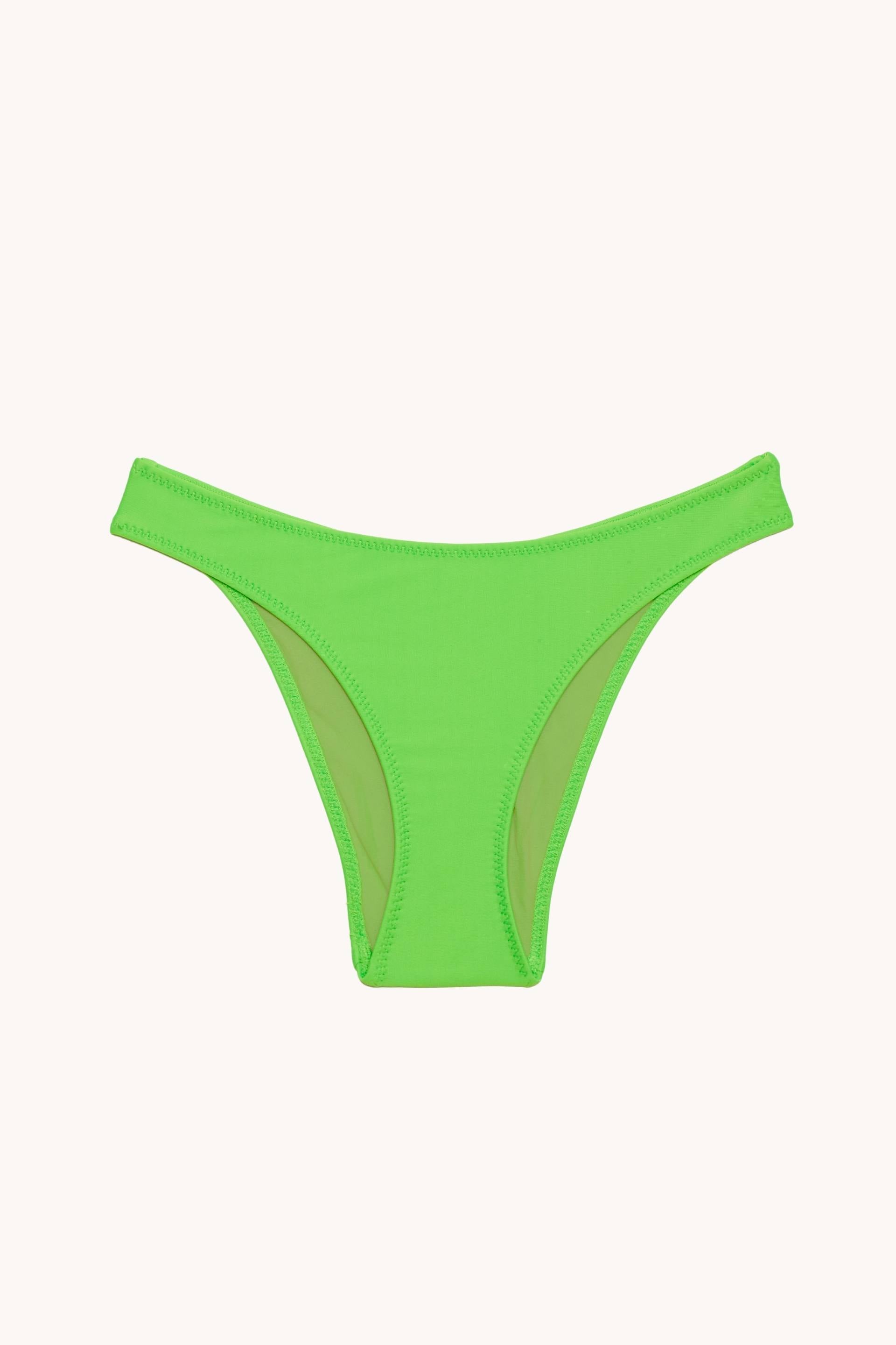Carla Bralette Bikini Top in Glowing Green Fluo - ECONYL